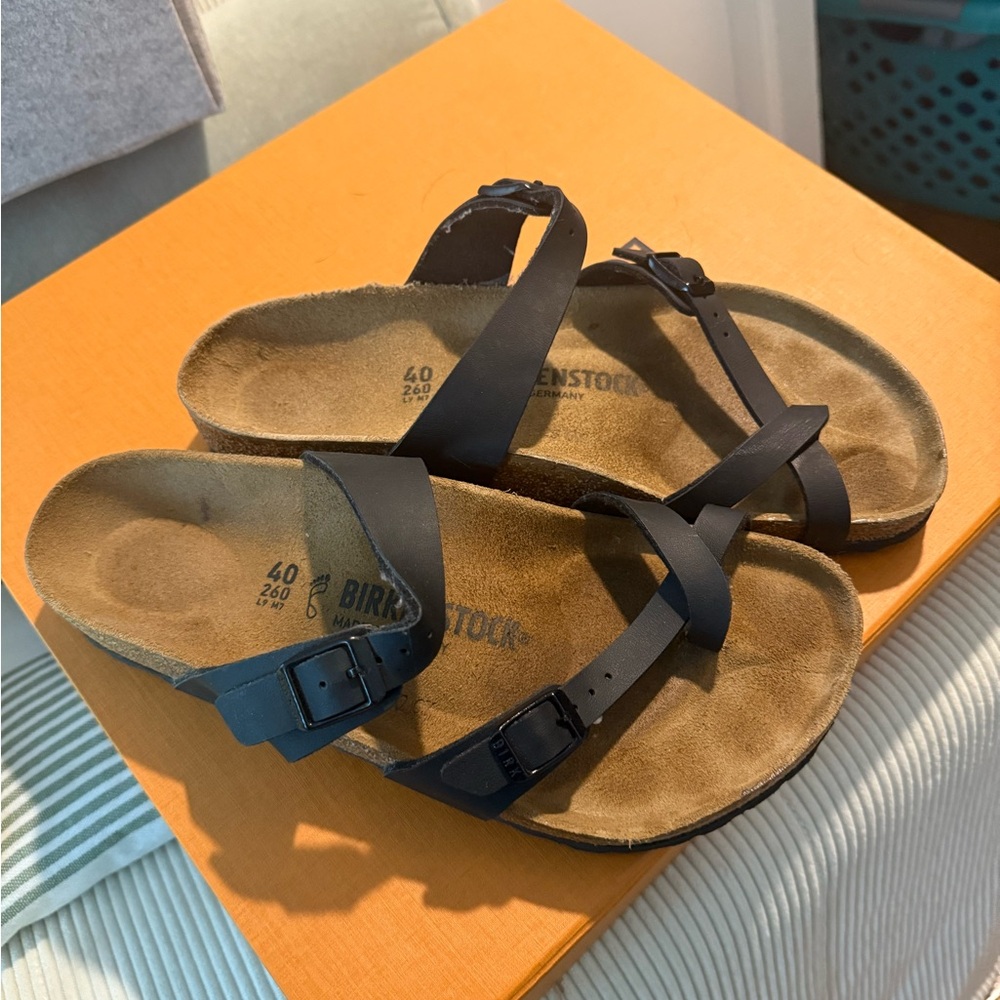 Birkenstock Black Double-Strap Sandals